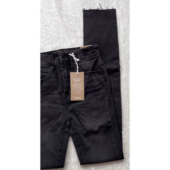 NWT Madewell Tall Curvy High-Rise Skinny Jeans in Black Sea, Size 23T - Picture 7 of 16